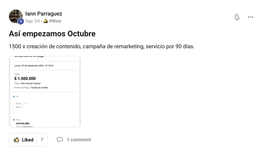 Segundo caso de éxito Iann Parraguez