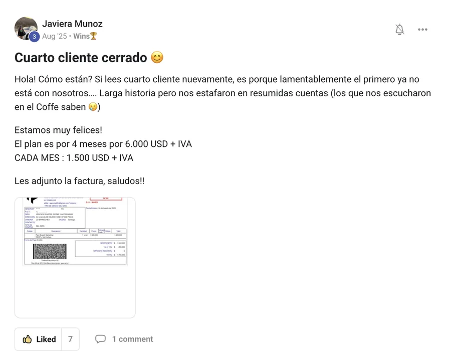 Caso de éxito Javiera Muñoz