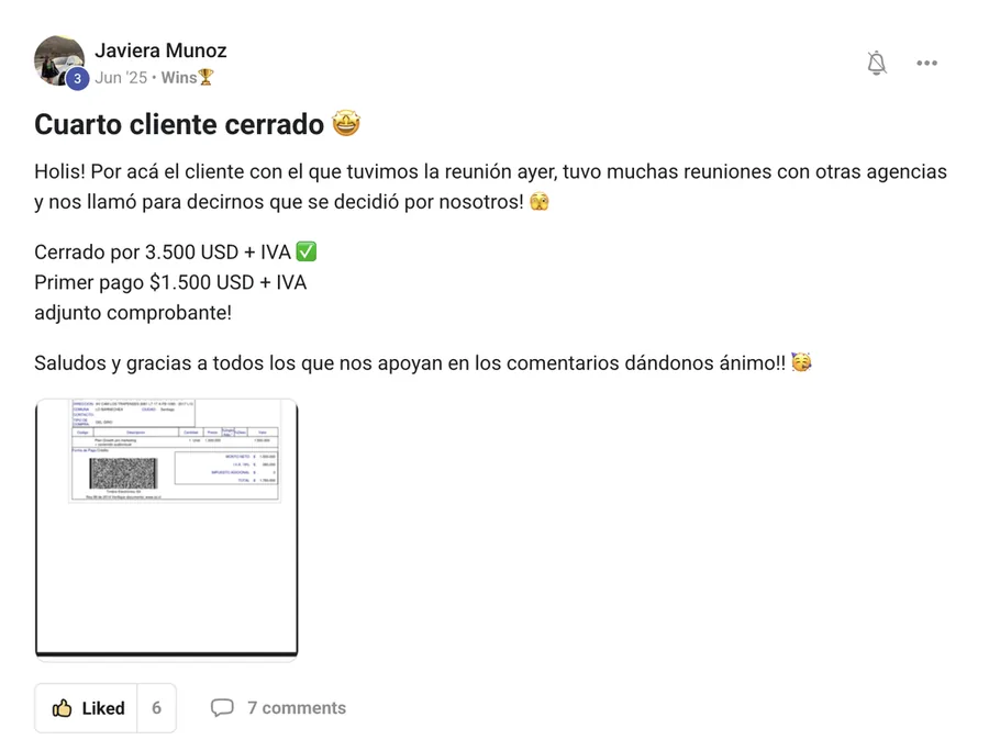 Segundo caso de éxito Javiera Muñoz