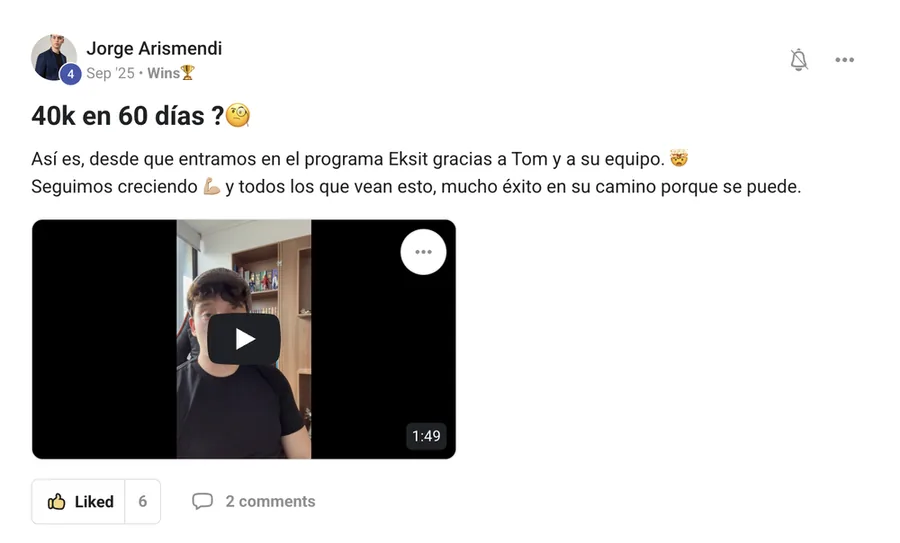 Caso de éxito Jorge Arismendi