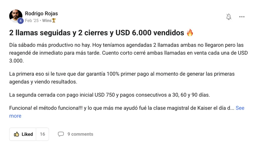 Caso de éxito Rodrigo Rojas